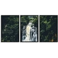 thumbnail image 1 of IDEA4WALL 3 Piece Framed Canvas Wall Art for Living Room, Bedroom Waterfall in Deep Forest of Croatia Canvas Prints for Modern Home Decoration Ready to Hang, 1 of 4
