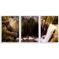 thumbnail image 1 of IDEA4WALL 3 Piece Framed Canvas Wall Art for Living Room, Bedroom Waterfall in Deep Forest of Croatia Canvas Prints for Modern Home Decoration Ready to Hang, 1 of 4