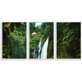 thumbnail image 1 of IDEA4WALL 3 Piece Framed Canvas Wall Art for Living Room, Bedroom Waterfall in Deep Forest of Croatia Canvas Prints for Modern Home Decoration Ready to Hang, 1 of 4