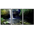 thumbnail image 1 of IDEA4WALL 3 Piece Framed Canvas Wall Art for Living Room, Bedroom Waterfall in Deep Forest of Croatia Canvas Prints for Modern Home Decoration Ready to Hang, 1 of 4