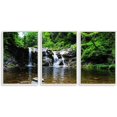 thumbnail image 1 of IDEA4WALL 3 Piece Framed Canvas Wall Art for Living Room, Bedroom Waterfall in Deep Forest of Croatia Canvas Prints for Modern Home Decoration Ready to Hang, 1 of 4