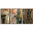 thumbnail image 1 of IDEA4WALL 3 Piece Framed Canvas Wall Art for Living Room, Bedroom Italy City Landscape Canvas Prints for Modern Home Decoration Ready to Hang, 1 of 4