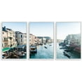 thumbnail image 1 of IDEA4WALL 3 Piece Framed Canvas Wall Art for Living Room, Bedroom Italy City Landscape Canvas Prints for Modern Home Decoration Ready to Hang, 1 of 4