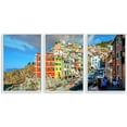 thumbnail image 1 of IDEA4WALL 3 Piece Framed Canvas Wall Art for Living Room, Bedroom Italy City Landscape Canvas Prints for Modern Home Decoration Ready to Hang, 1 of 4