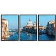 thumbnail image 1 of IDEA4WALL 3 Piece Framed Canvas Wall Art for Living Room, Bedroom Italy City Landscape Canvas Prints for Modern Home Decoration Ready to Hang, 1 of 4