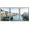 thumbnail image 1 of IDEA4WALL 3 Piece Framed Canvas Wall Art for Living Room, Bedroom Italy City Landscape Canvas Prints for Modern Home Decoration Ready to Hang, 1 of 4