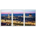 thumbnail image 1 of IDEA4WALL 3 Piece Framed Canvas Wall Art for Living Room, Bedroom Italy City Landscape Canvas Prints for Modern Home Decoration Ready to Hang, 1 of 4