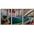 thumbnail image 1 of IDEA4WALL 3 Piece Framed Canvas Wall Art for Living Room, Bedroom Italy City Landscape Canvas Prints for Modern Home Decoration Ready to Hang, 1 of 4