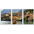 thumbnail image 1 of IDEA4WALL 3 Piece Framed Canvas Wall Art for Living Room, Bedroom Italy City Landscape Canvas Prints for Modern Home Decoration Ready to Hang, 1 of 4