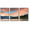 thumbnail image 1 of IDEA4WALL 3 Piece Framed Canvas Wall Art for Living Room, Bedroom Lake Tahoe Canvas Prints for Modern Home Decoration Ready to Hang, 1 of 4
