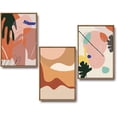 thumbnail image 1 of IDEA4WALL 3 Piece Framed Canvas Wall Art for Living Room, Bedroom Mattis and Brutalist Canvas Prints for Modern Home Decoration Ready to Hang, 1 of 5
