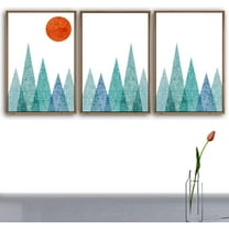 IDEA4WALL 3 Piece Framed Canvas Wall Art for Living Room, Bedroom Nordic Simple Style Canvas Prints for Modern Home Decoration Ready to Hang