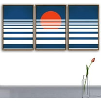 IDEA4WALL 3 Piece Framed Canvas Wall Art for Living Room, Bedroom Nordic Simple Style Canvas Prints for Modern Home Decoration Ready to Hang