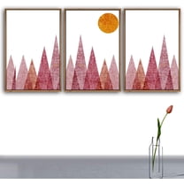 IDEA4WALL 3 Piece Framed Canvas Wall Art for Living Room, Bedroom Nordic Simple Style Canvas Prints for Modern Home Decoration Ready to Hang