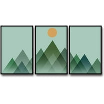 IDEA4WALL 3 Piece Framed Canvas Wall Art for Living Room, Bedroom Nordic Style Canvas Prints for Modern Home Decoration Ready to Hang