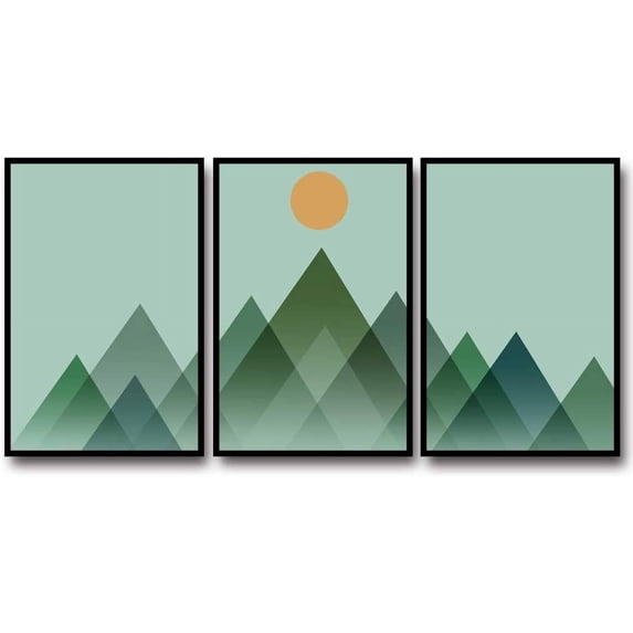 IDEA4WALL 3 Piece Framed Canvas Wall Art for Living Room, Bedroom Nordic Style Canvas Prints for Modern Home Decoration Ready to Hang