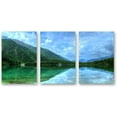 thumbnail image 1 of IDEA4WALL 3 Piece Landscape Canvas Prints Wall Art Green Forest Mountain and Lake - 24"x36"x3 Panels, 1 of 5
