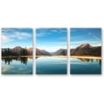 thumbnail image 1 of IDEA4WALL 3 Piece Landscape Canvas Wall Art Sky and Mountain Reflect on the Lake - 24"x36"x3 Panels, 1 of 5