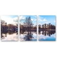 thumbnail image 1 of IDEA4WALL 3 Piece Landscape Canvas Wall Art Sky and Mountain Reflect on the Lake - 24"x36"x3 Panels, 1 of 5