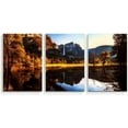 thumbnail image 1 of IDEA4WALL 3 Piece Nature Canvas Wall Art Lake in Forest Canvas Prints Modern Home Wall Decor, 16"x24", 1 of 5