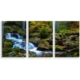 thumbnail image 1 of IDEA4WALL 3 Piece Nature Canvas Wall Art Waterfall in Forest Canvas Prints Modern Home Wall Decor, 16"x24", 1 of 5