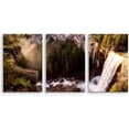 thumbnail image 1 of IDEA4WALL 3 Piece Nature Canvas Wall Art Waterfall in Forest Canvas Prints Modern Home Wall Decor, 16"x24", 1 of 5
