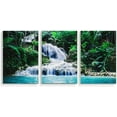 thumbnail image 1 of IDEA4WALL 3 Piece Nature Canvas Wall Art Waterfall in Forest Canvas Prints Modern Home Wall Decor, 16"x24", 1 of 5