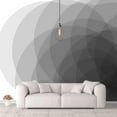 thumbnail image 1 of IDEA4WALL 4pcs Abstract Geometric Peel and Stick Wallpaper Removable Wall Murals Large Wall Stickers for Home Decoration, 66"x24", 1 of 5