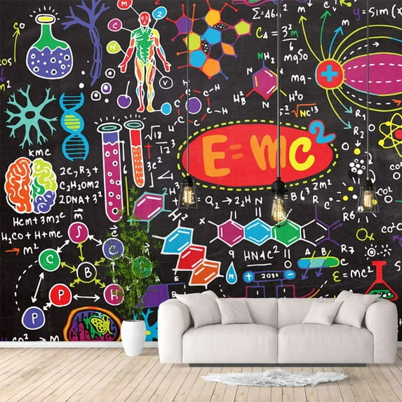 IDEA4WALL 4pcs Banksy Street Graffiti Peel and Stick Wallpaper Removable Wall Murals Large Wall Stickers for Home Decoration, 66"x24"