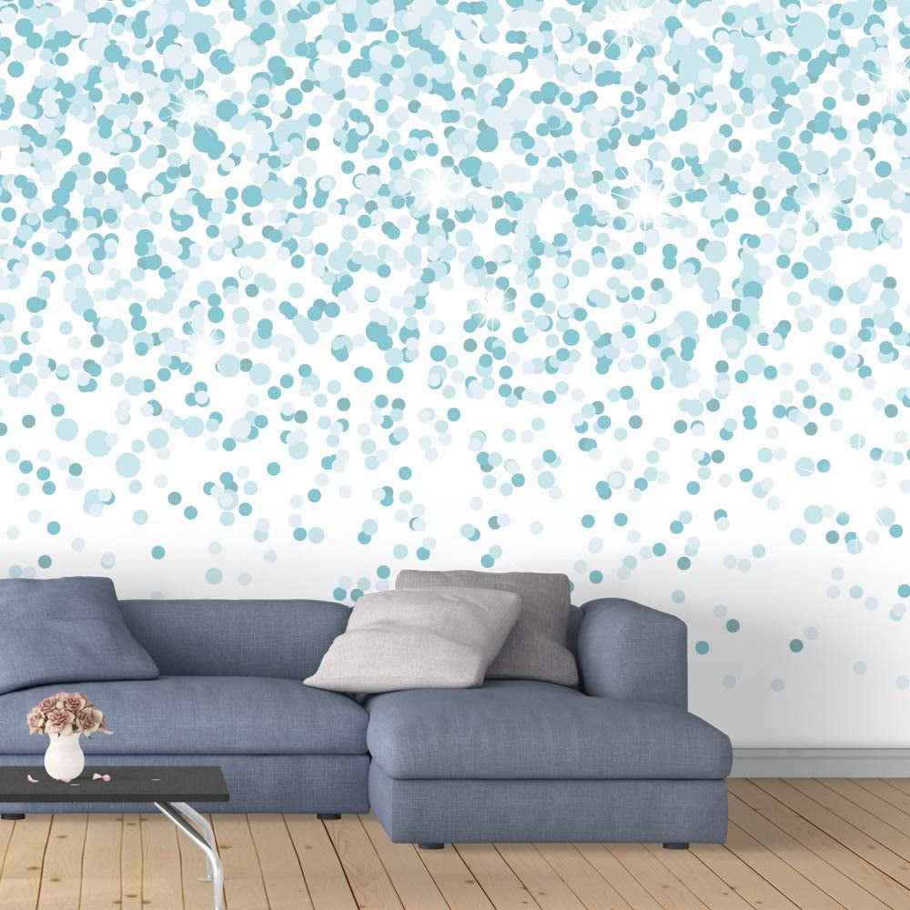 IDEA4WALL 4pcs Colorful Dots Peel and Stick Wallpaper Removable Wall ...