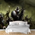 thumbnail image 1 of IDEA4WALL 4pcs Dark Evil Dragon Peel and Stick Wallpaper Removable Wall Murals Large Wall Stickers for Home Decoration, 66"x24", 1 of 5