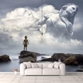thumbnail image 1 of IDEA4WALL 4pcs Fantasy View Mysterious Place Peel and Stick Wallpaper Removable Wall Murals Large Wall Stickers for Home Decoration, 66"x24", 1 of 4