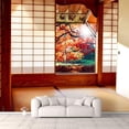 thumbnail image 1 of IDEA4WALL 4pcs Japanese Style Grid Door View Peel and Stick Wallpaper Removable Wall Murals Large Wall Stickers for Home Decoration, 66"x24", 1 of 4
