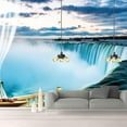 thumbnail image 1 of IDEA4WALL 4pcs Landscape from Balcony Peel and Stick Wallpaper Removable Wall Murals Large Wall Stickers for Home Decoration, 66"x24", 1 of 5