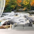 thumbnail image 1 of IDEA4WALL 4pcs Landscape from Balcony Peel and Stick Wallpaper Removable Wall Murals Large Wall Stickers for Home Decoration, 66"x24", 1 of 5