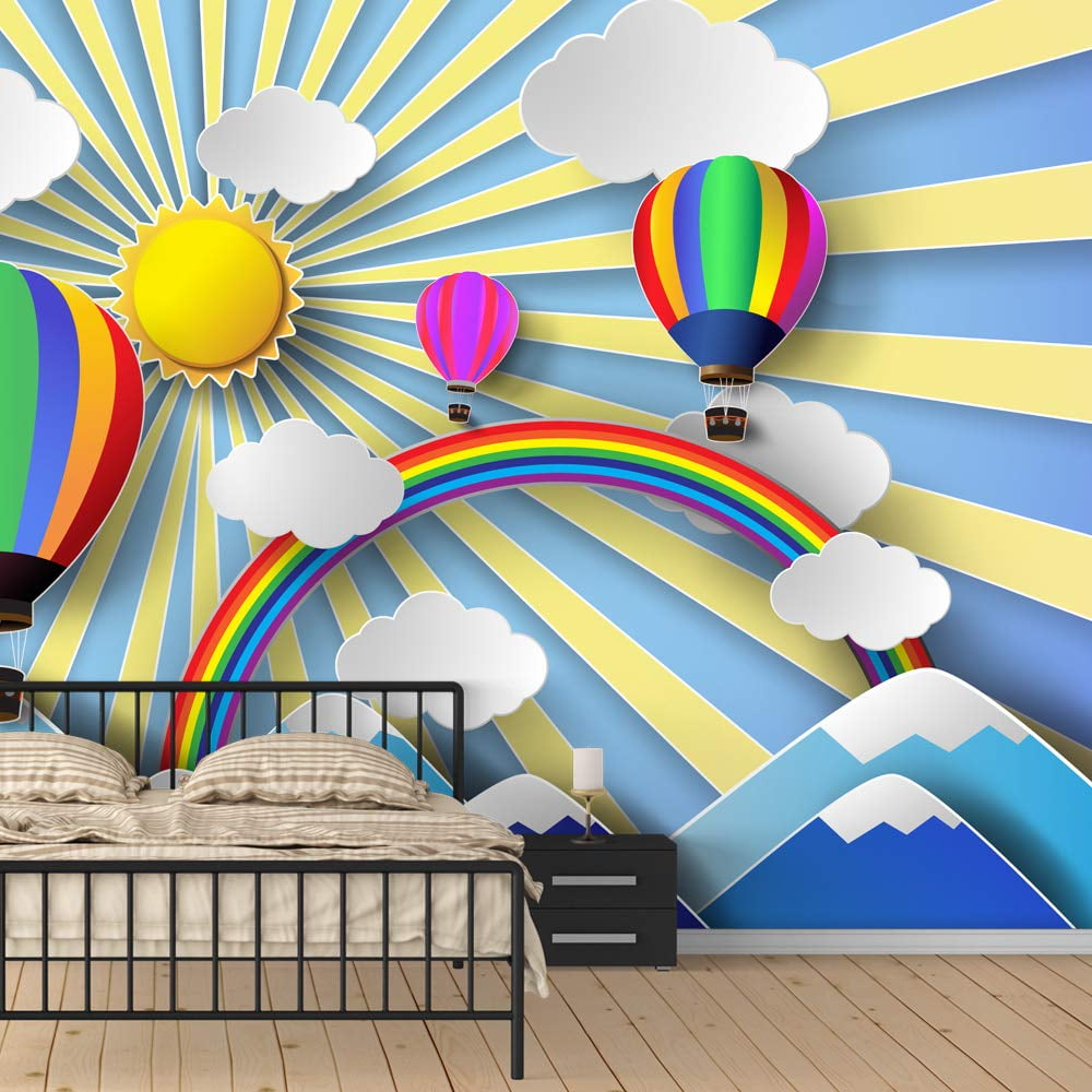 IDEA4WALL 4pcs My Dreamwork Peel and Stick Wallpaper Removable Wall Murals Large Wall Stickers for Home Decoration, 66"x24"