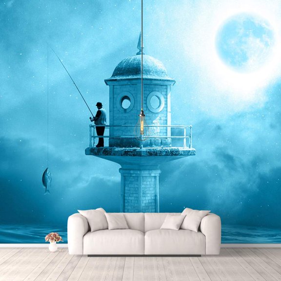 IDEA4WALL 4pcs Nature Peel and Stick Wallpaper Removable Wall Murals Large Wall Stickers for Home Decoration, 66"x24"