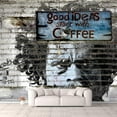 thumbnail image 1 of IDEA4WALL 4pcs Nature Peel and Stick Wallpaper Removable Wall Murals Large Wall Stickers for Home Decoration, 66"x24", 1 of 4