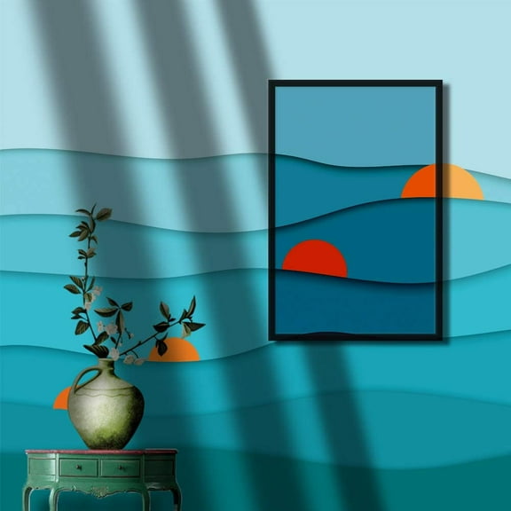 IDEA4WALL 4pcs Nordic Style Peel and Stick Wallpaper Removable Wall Murals Large Wall Stickers for Home Decoration, 66"x24"