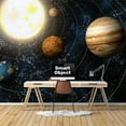 thumbnail image 1 of IDEA4WALL 4pcs Planets of Solar System Peel and Stick Wallpaper Removable Wall Murals Large Wall Stickers for Home Decoration, 66"x24", 1 of 4
