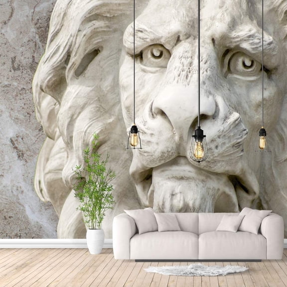 IDEA4WALL 4pcs Retro Style Peel and Stick Wallpaper Removable Wall Murals Large Wall Stickers for Home Decoration, 66"x24"