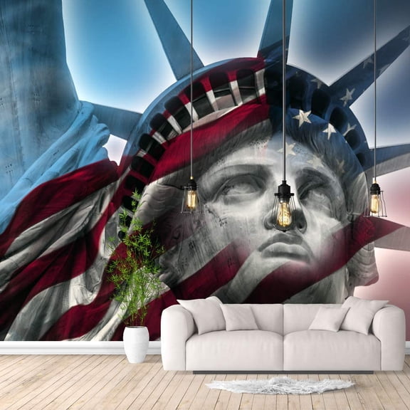 IDEA4WALL 4pcs Retro Style Peel and Stick Wallpaper Removable Wall Murals Large Wall Stickers for Home Decoration, 66"x24"