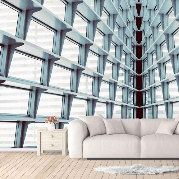 IDEA4WALL 4pcs Spatial Perspective Peel and Stick Wallpaper Removable Wall Murals Large Wall Stickers for Home Decoration, 66"x24"