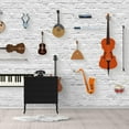 thumbnail image 1 of IDEA4WALL 4pcs Street Graffiti Peel and Stick Wallpaper Removable Wall Murals Large Wall Stickers for Home Decoration, 66"x24", 1 of 5
