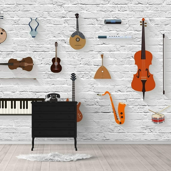 IDEA4WALL 4pcs Street Graffiti Peel and Stick Wallpaper Removable Wall Murals Large Wall Stickers for Home Decoration, 66"x24"