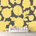 thumbnail image 1 of IDEA4WALL 4pcs Vintage Flowers Peel and Stick Wallpaper Removable Wall Murals Large Wall Stickers for Home Decoration, 66"x24", 1 of 4