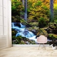 thumbnail image 1 of IDEA4WALL 4pcs Waterfall Peel and Stick Wallpaper Removable Wall Murals Large Wall Stickers for Home Decoration, 66"x24", 1 of 4