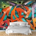 thumbnail image 1 of IDEA4WALL 6pcs Banksy Street Art Peel and Stick Wallpaper Removable Wall Murals Large Wall Stickers for Home Decoration, 100"x24", 1 of 5