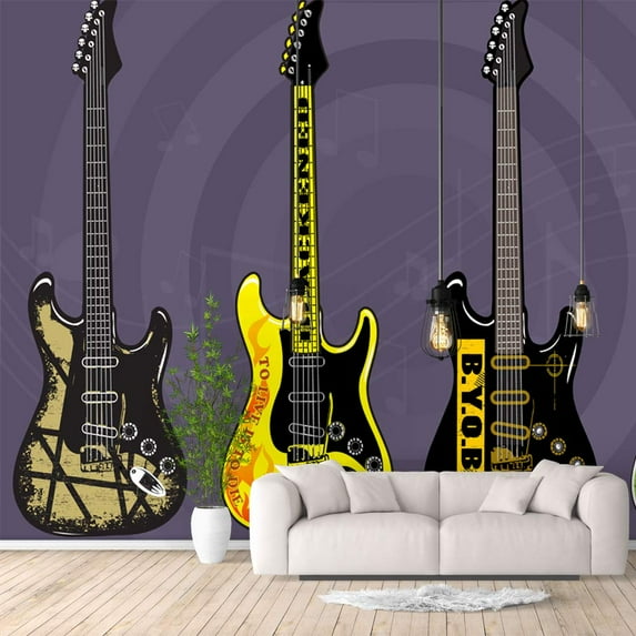 IDEA4WALL 6pcs Banksy Street Graffiti Peel and Stick Wallpaper Removable Wall Murals Large Wall Stickers for Home Decoration, 100"x24"