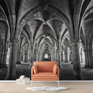 IDEA4WALL 6pcs Church Peel and Stick Wallpaper Removable Wall Murals Large Wall Stickers for Home Decoration, 100"x24"